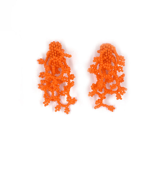 Baby orange earrings